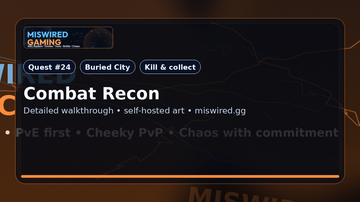 Quest Guide: Combat Recon