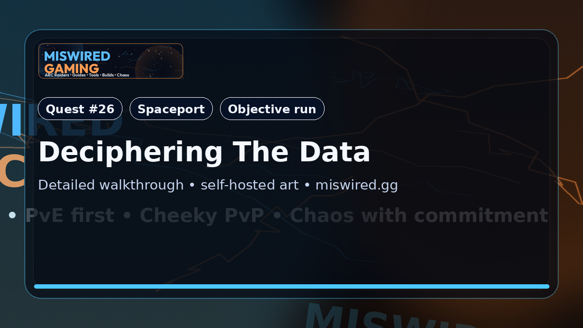 Quest Guide: Deciphering The Data