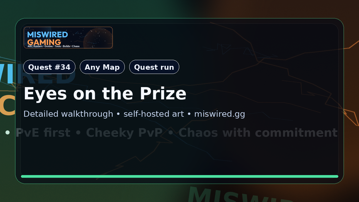 Quest Guide: Eyes on the Prize