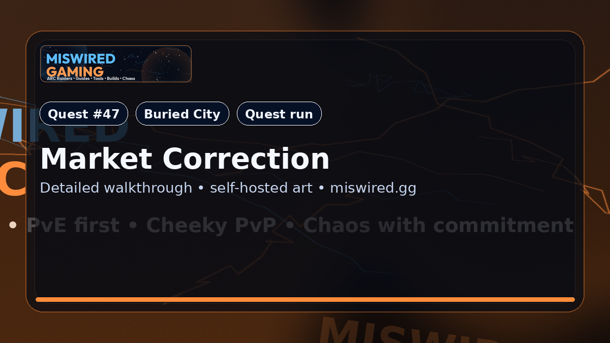 Quest Guide: Market Correction