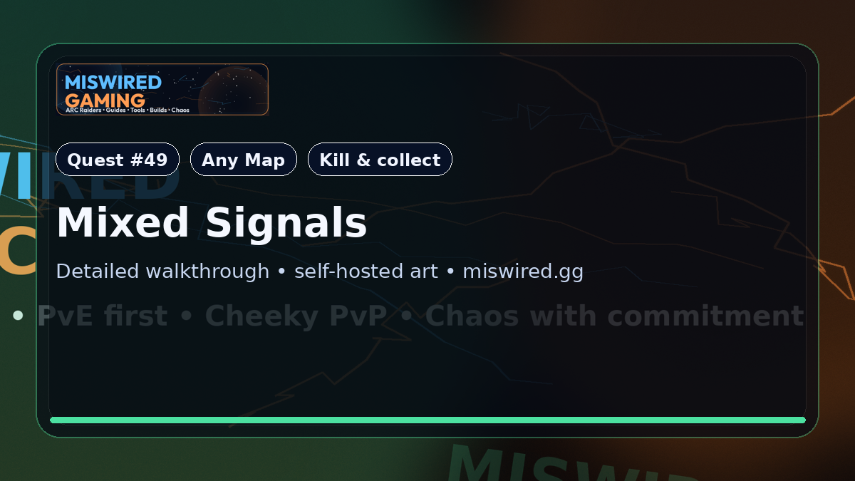 Quest Guide: Mixed Signals