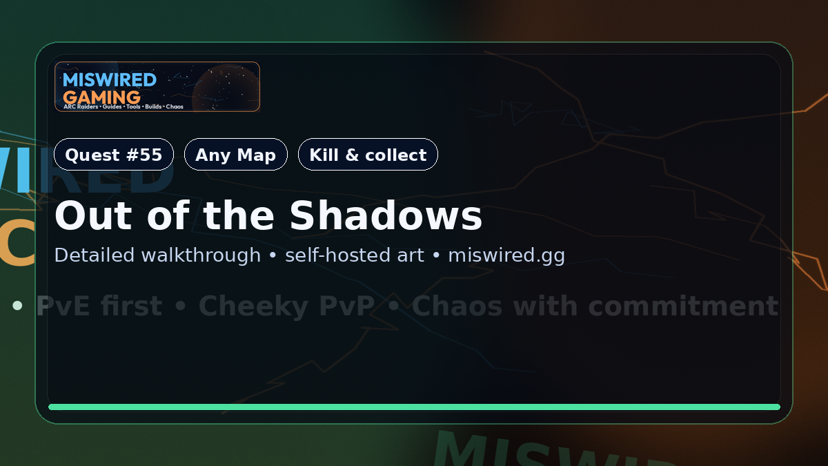 Quest Guide: Out of the Shadows