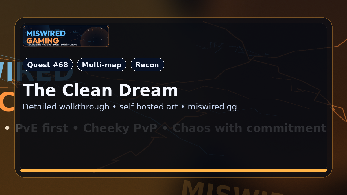 Quest Guide: The Clean Dream